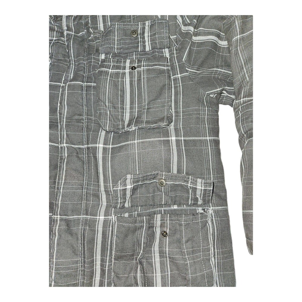 BKE Coat Large Men's Tartan Plaid Heavy Hooded Drawstring Hipster Preppy - Picture 6 of 15